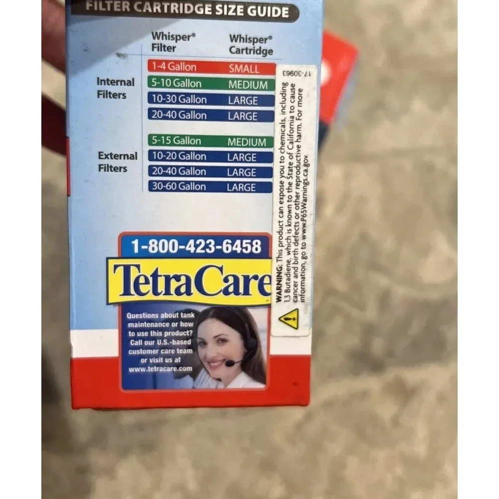 Tetra Whisper Filter Cartridges, Size Small, 9 Pack Ready to Use 19550‎